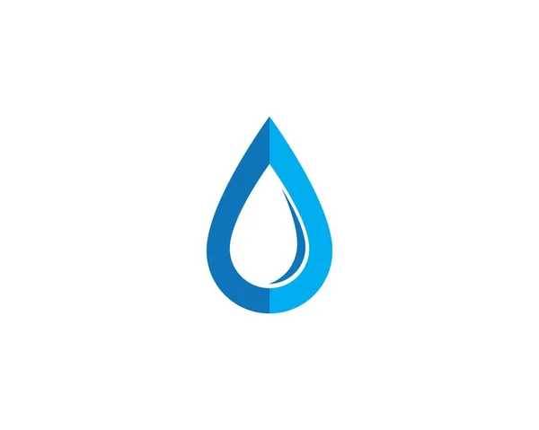 Modèle de logo goutte d'eau — Image vectorielle