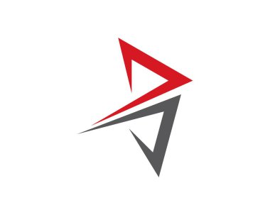 D Harfi Hızlı Logo Şablonu