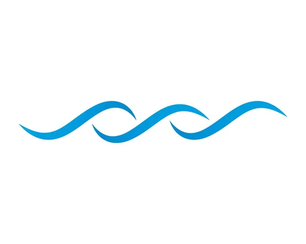 Water Wave symbol and icon Logo Template — Stock Vector