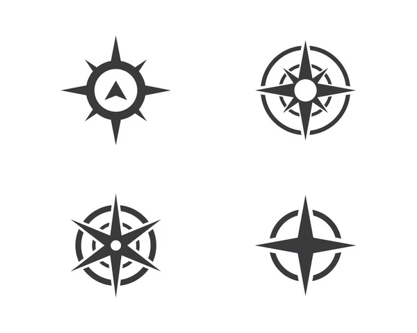 Szablon logo kompas — Wektor stockowy