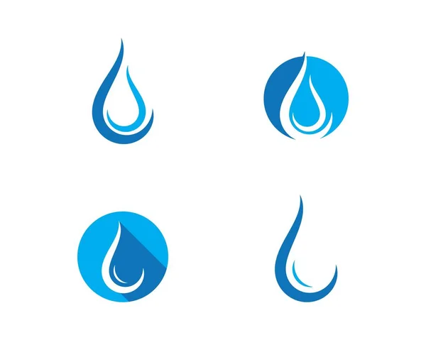 Modelo de logotipo gota de água — Vetor de Stock