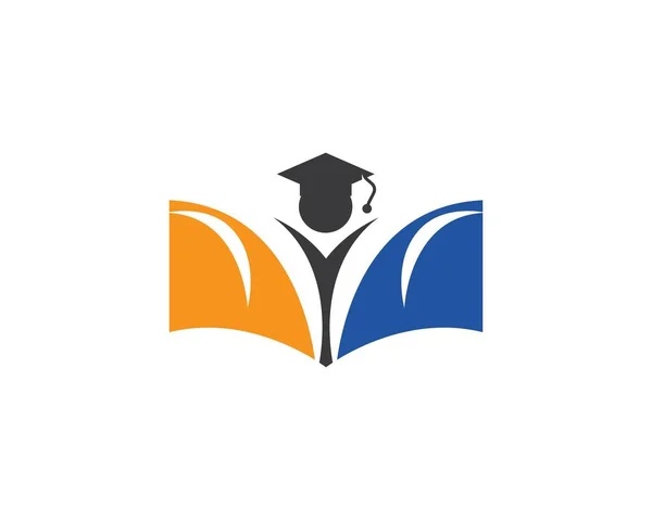 Modelo de logotipo educação — Vetor de Stock