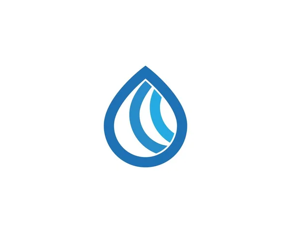 Water drop Logo Template — Stock Vector