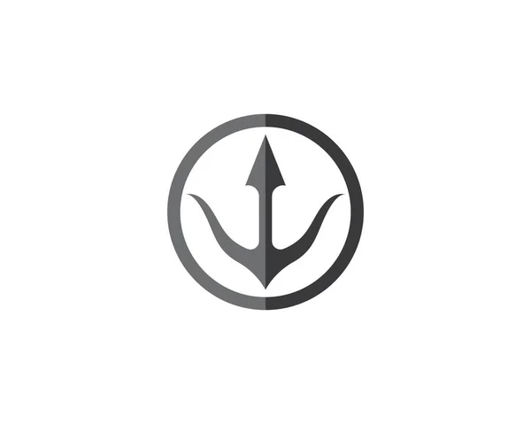 Trident Logo sjabloon — Stockvector