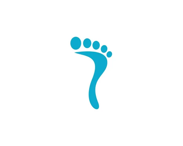 足のイラストロゴベクトル — ストックベクタ