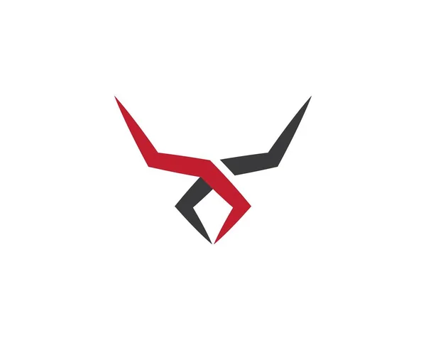 Toro Tauro Logo plantilla — Vector de stock