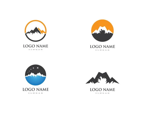 Гора ікона логотип бізнесу — стоковий вектор