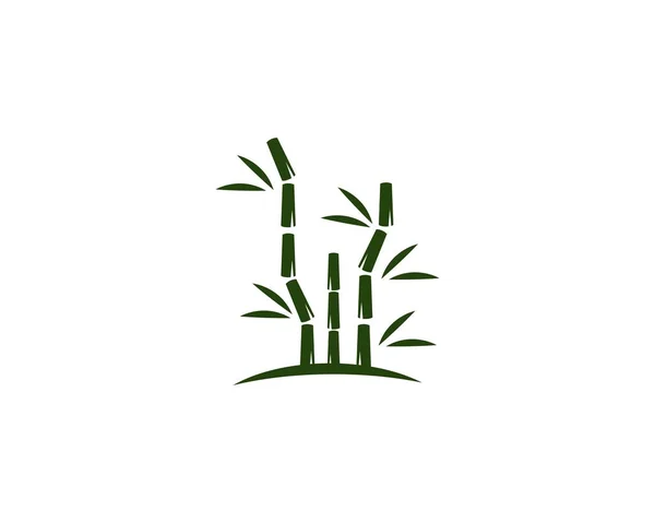 Vetor logotipo ilustração de bambu — Vetor de Stock