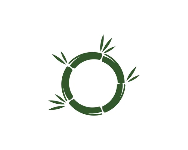 Vetor logotipo ilustração de bambu — Vetor de Stock