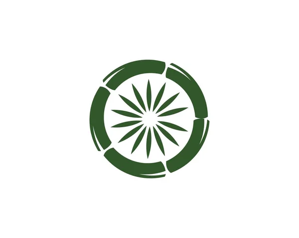 Μπαμπού ilustration λογότυπο φορέα — Διανυσματικό Αρχείο