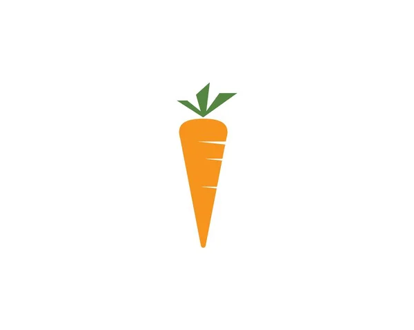 Zanahoria ilustración logo vect — Vector de stock