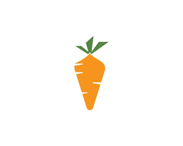 Zanahoria ilustración logo vect — Vector de stock