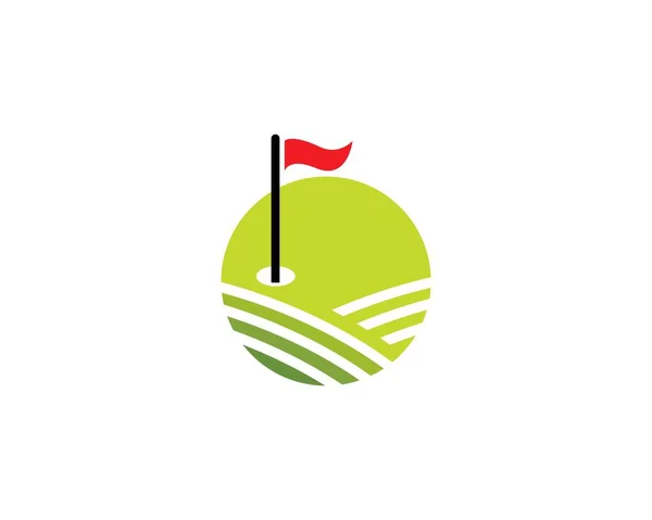 Modèle de logo de golf — Image vectorielle