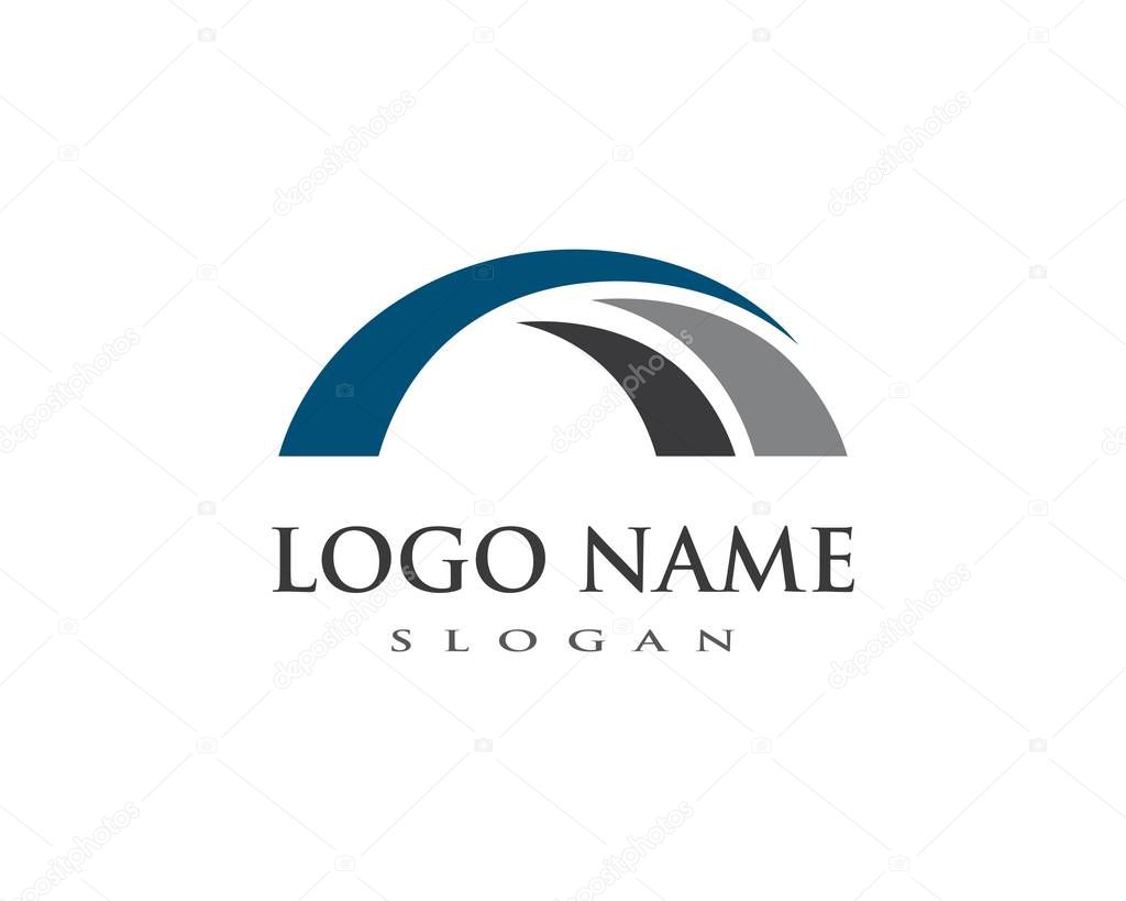 Bridge ilustration logo vector template