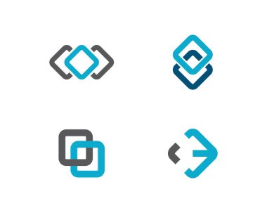 İş kurumsal soyut birlik vektör logosu 