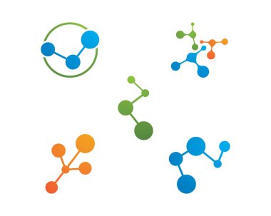 molekül Logo vektör