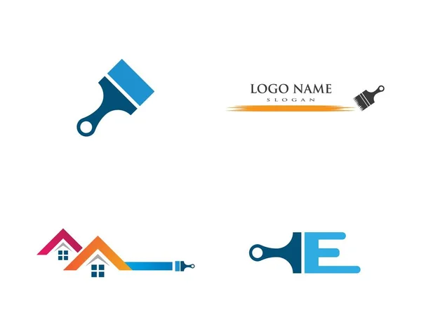 Paint logo business — Stock Vector