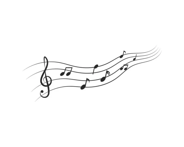 Icono de nota musical — Archivo Imágenes Vectoriales