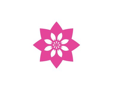 Çiçek logo şablonu