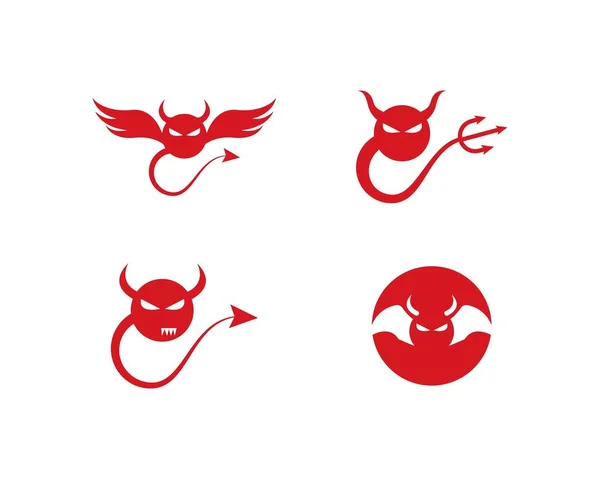 Teufel-Logo-Vektor — Stockvektor