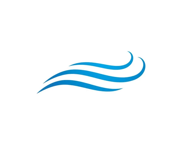 Wasserwelle Symbol und Symbol Logo Vorlage — Stockvektor