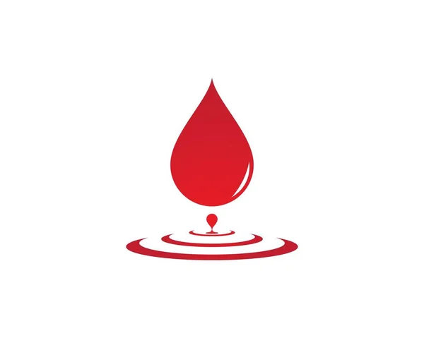 Vetor ícone logotipo do sangue — Vetor de Stock