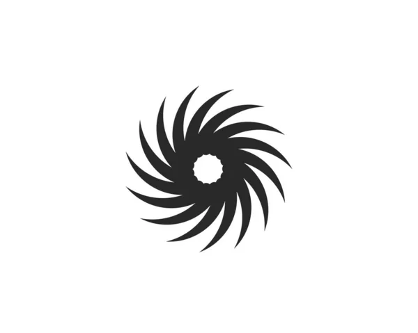 Logotipo do negócio, vórtice, onda e ícone espiral — Vetor de Stock