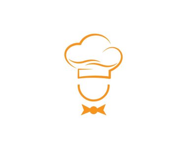 Şapka şefi logo şablonu