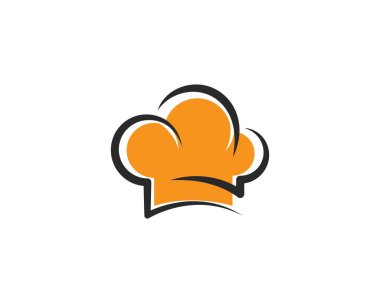 Şapka şefi logo şablonu