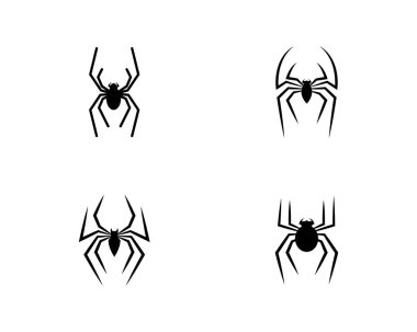 örümcek logosu vektör