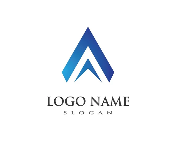 Ein Brief Logo Geschäft — Stockvektor