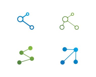 molekül Logo vektör