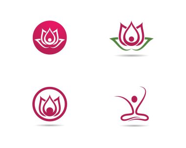 spa logosu Lotus çiçek tasarımı 