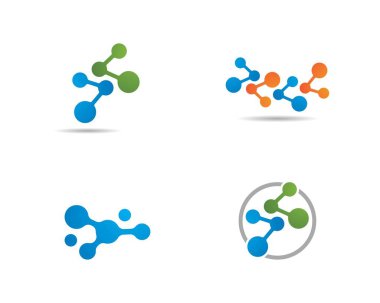 molekül Logo vektör