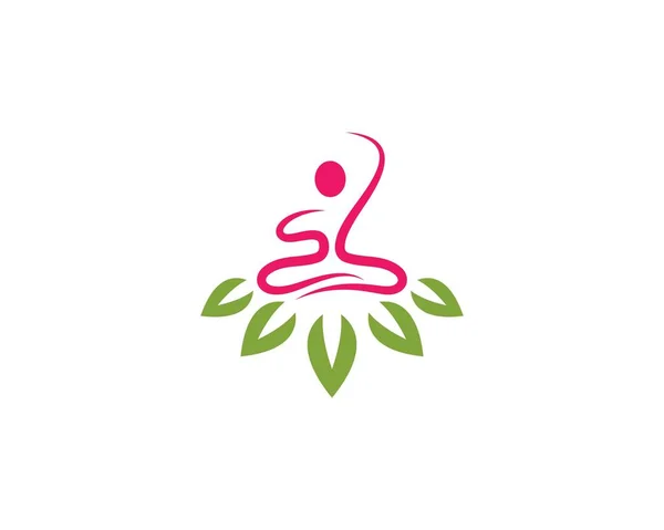 Spa logo Lotus virágok design — Stock Vector