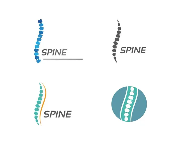 脊椎診断シンボルのロゴのテンプレート — ストックベクタ