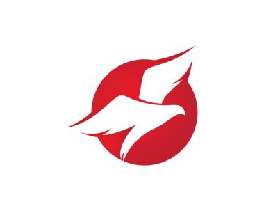 Kuş logo şablonu