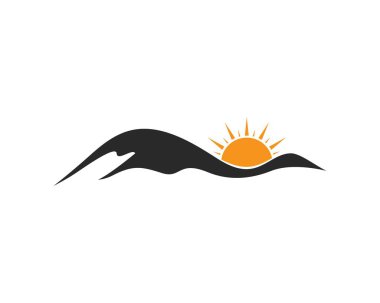 Dağ simgesini Logo iş şablonu