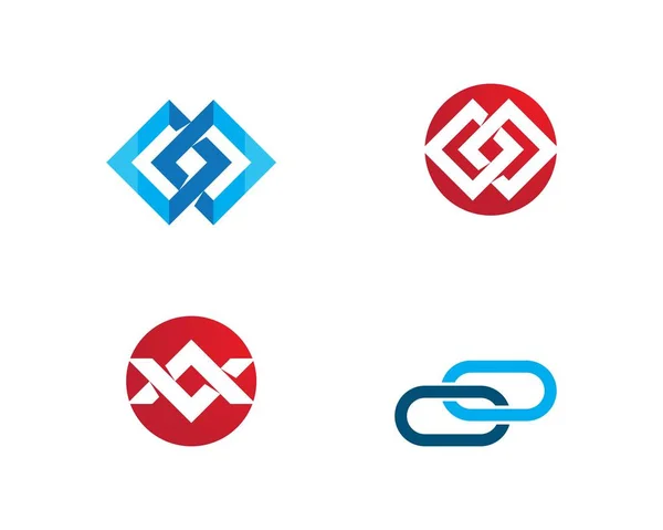 Unternehmen Unternehmen abstrakte Einheit Vektor Logo Design — Stockvektor