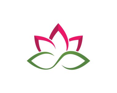  çiçek tasarım logo şablonu