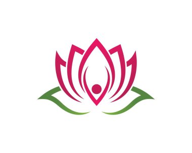  çiçek tasarım logo şablonu