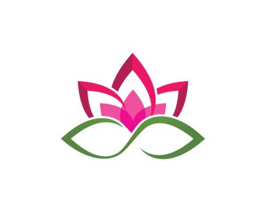  çiçek tasarım logo şablonu