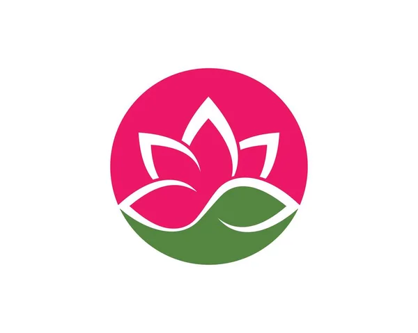 Diseño de flores logo Plantilla — Vector de stock