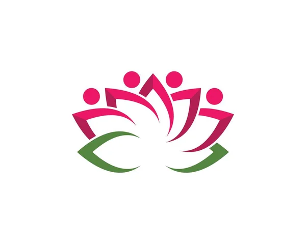 Virág design logo sablonok — Stock Vector