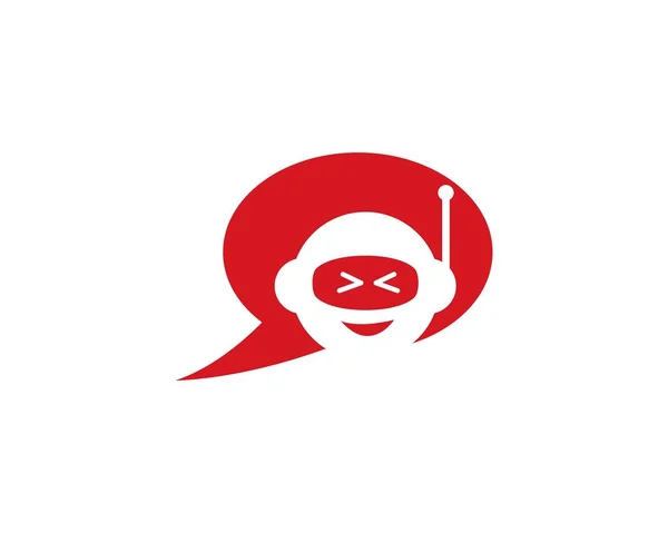 Chatbot-Logo-Vektor — Stockvektor