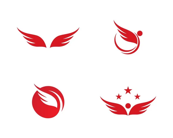 Modèle de logo aile — Image vectorielle