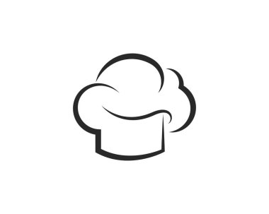 Şapka şefi logo şablonu