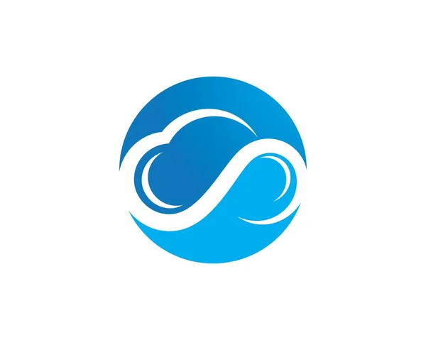 Bulut Logo şablonu — Stok Vektör