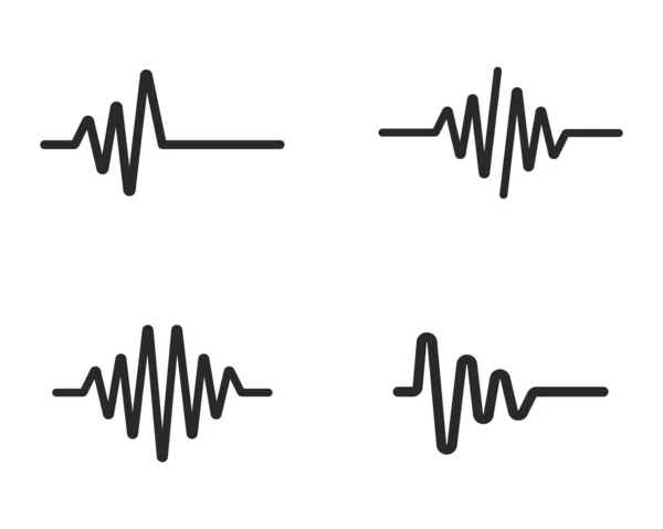 Ilustración de ondas sonoras — Vector de stock