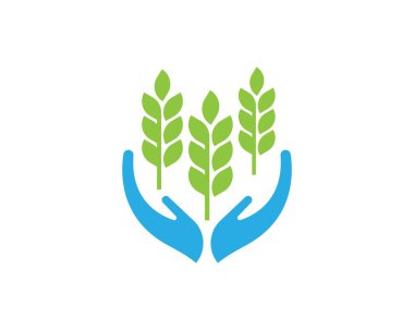 Ağaç yaprak vektör logo tasarımı